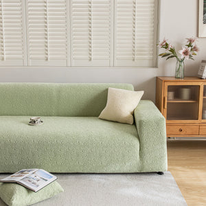 High Elastic Floral Couch Slipcover, Jacquard Stretch Non-Slip Furniture Protector