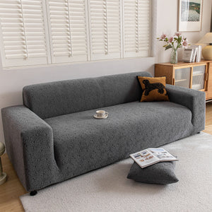 High Elastic Floral Couch Slipcover, Jacquard Stretch Non-Slip Furniture Protector