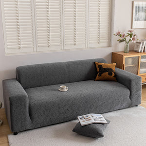 High Elastic Floral Couch Slipcover, Jacquard Stretch Non-Slip Furniture Protector