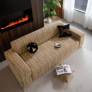 High Stretch Couch Slipcover with Abstract Stripe, Washable Non-Slip Cover for Dogs