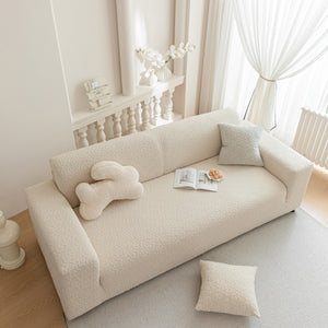 High Stretch Jacquard Sofa Slipcover, Soft Spandex Textured Floral Couch Cover