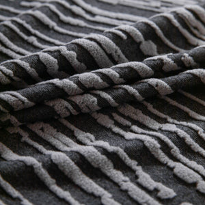 High Stretch Couch Slipcover with Abstract Stripe, Washable Non-Slip Cover for Dogs