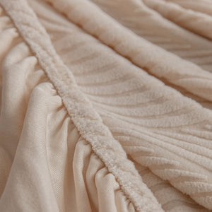 Modern Wavy Jacquard Sofa Slipcover, High Stretch Sofa Cover with 3D Organic Texture