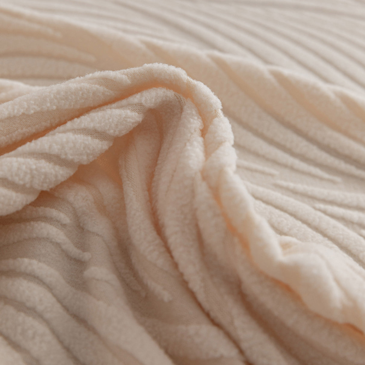 Modern Wavy Jacquard Sofa Slipcover, High Stretch Sofa Cover with 3D Organic Texture