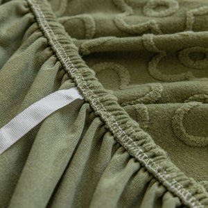 High Stretch Jacquard Sofa Slipcover, Soft Spandex Textured Floral Couch Cover