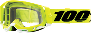 100% Racecraft 2 Goggles - Fluo Yellow - Clear 50009-00004