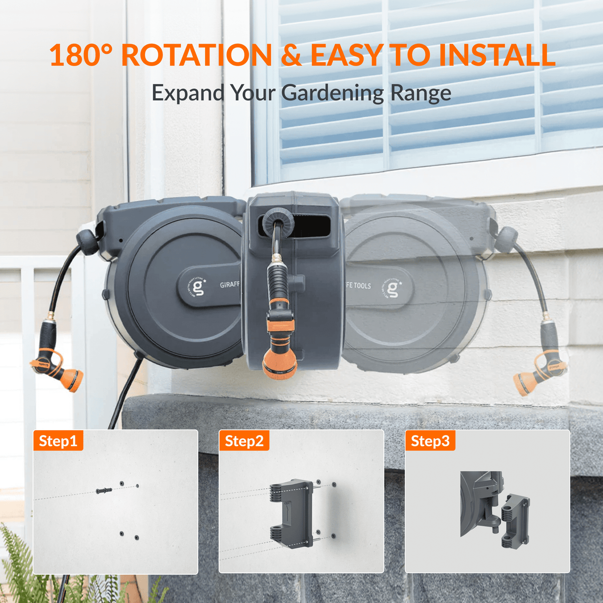 Retractable Garden Hose Reel-AW Series
