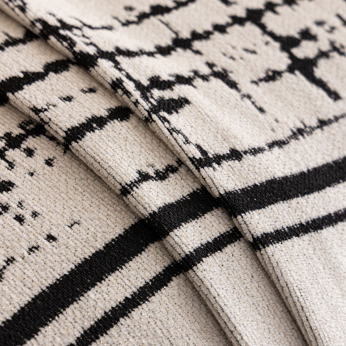 Modern Couch Protector Blanket Woven Chenille Sofa Cover Throw with Artistic Grid