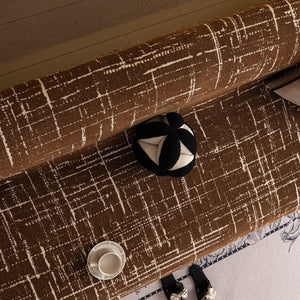 Modern Couch Protector Blanket Woven Chenille Sofa Cover Throw with Artistic Grid