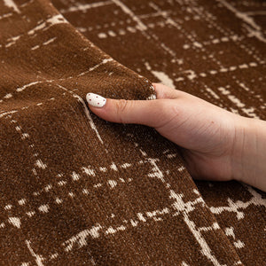 Modern Couch Protector Blanket Woven Chenille Sofa Cover Throw with Artistic Grid