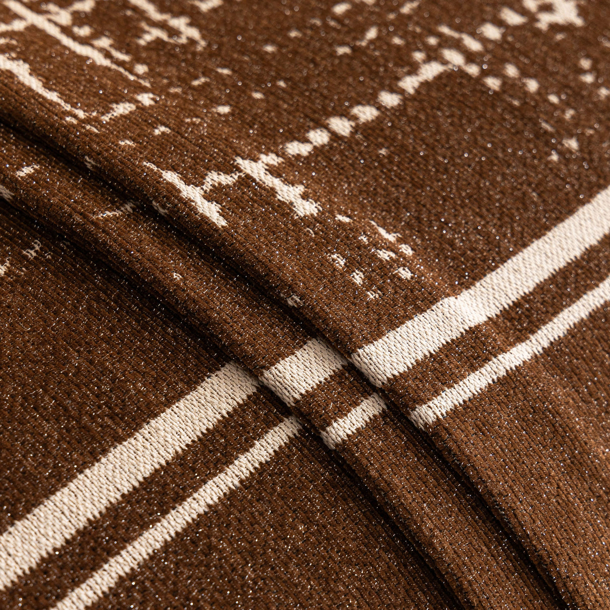 Modern Couch Protector Blanket Woven Chenille Sofa Cover Throw with Artistic Grid