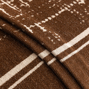 Modern Couch Protector Blanket Woven Chenille Sofa Cover Throw with Artistic Grid