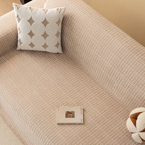 Jacquard Textured Couch Cover Throw, Soft Thick Decorative Slipcover for Couch