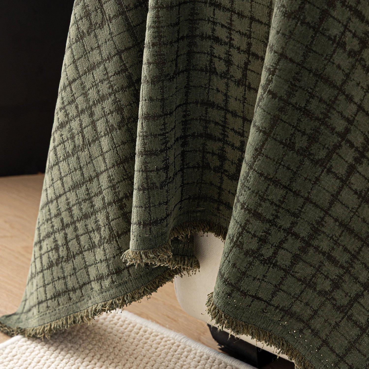 Jacquard Textured Couch Cover Throw, Soft Thick Decorative Slipcover for Couch