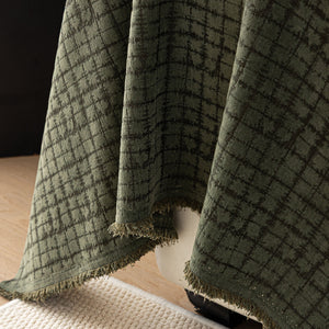 Jacquard Textured Couch Cover Throw, Soft Thick Decorative Slipcover for Couch