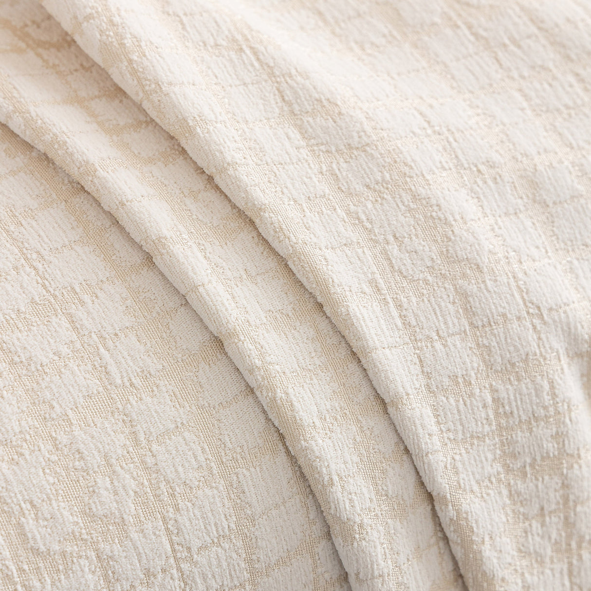 Jacquard Textured Couch Cover Throw, Soft Thick Decorative Slipcover for Couch