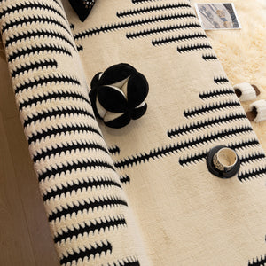 Jacquard Fleece Throw Blanket for Couch Plush Fuzzy Cozy Soft Blankets and Throws for Sofa