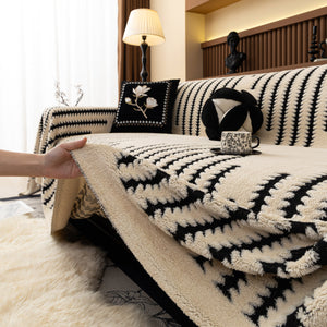 Jacquard Fleece Throw Blanket for Couch Plush Fuzzy Cozy Soft Blankets and Throws for Sofa