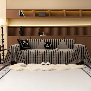 Jacquard Fleece Throw Blanket for Couch Plush Fuzzy Cozy Soft Blankets and Throws for Sofa