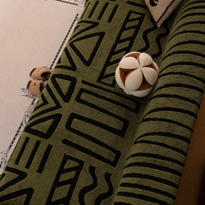 Boho Plush Couch Cover Bohemian Throw Blanket Decor Covers Sofa Chair Furniture Bed