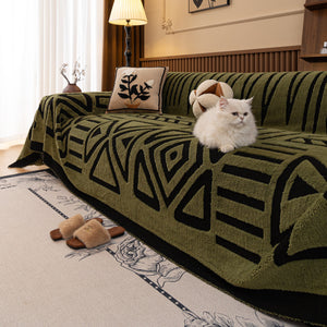 Boho Plush Couch Cover Bohemian Throw Blanket Decor Covers Sofa Chair Furniture Bed