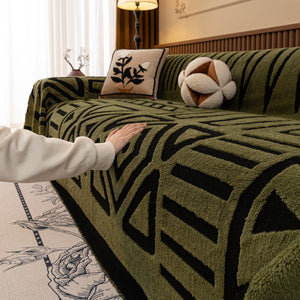 Boho Plush Couch Cover Bohemian Throw Blanket Decor Covers Sofa Chair Furniture Bed