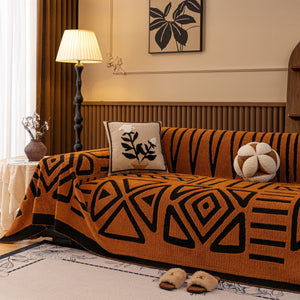 Boho Plush Couch Cover Bohemian Throw Blanket Decor Covers Sofa Chair Furniture Bed