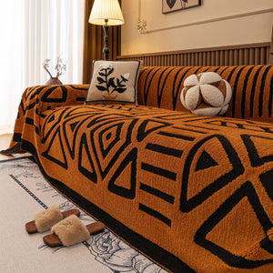 Boho Plush Couch Cover Bohemian Throw Blanket Decor Covers Sofa Chair Furniture Bed