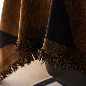 Zebra Striped Chenille Throw Sofa Cover Full-Cover Decorative Furniture Slipcover