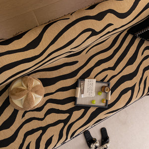 Zebra Striped Chenille Throw Sofa Cover Full-Cover Decorative Furniture Slipcover