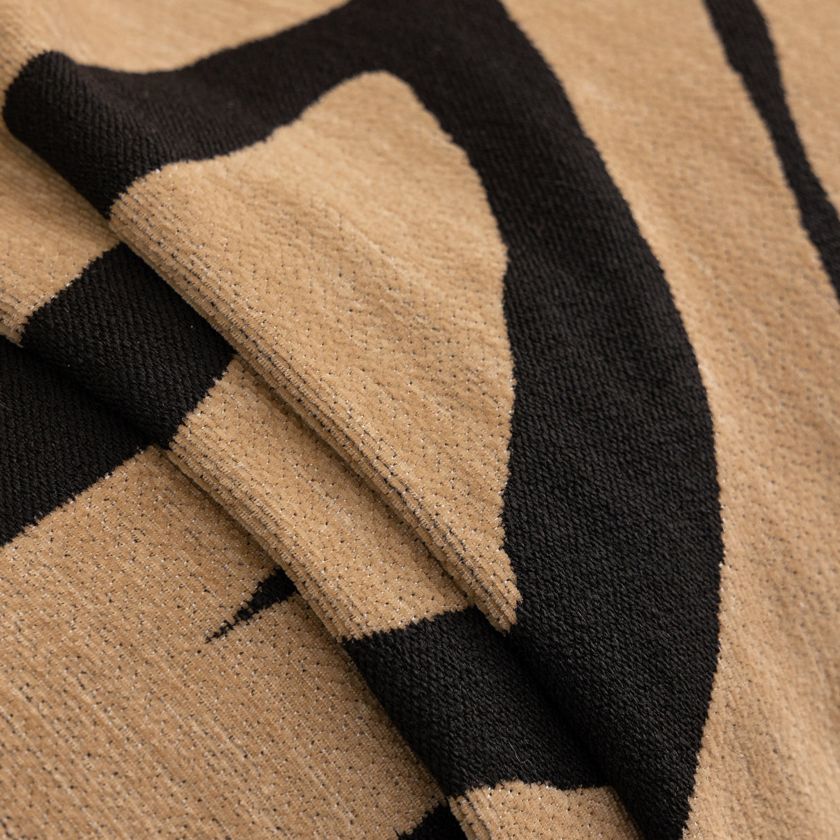 Zebra Striped Chenille Throw Sofa Cover Full-Cover Decorative Furniture Slipcover