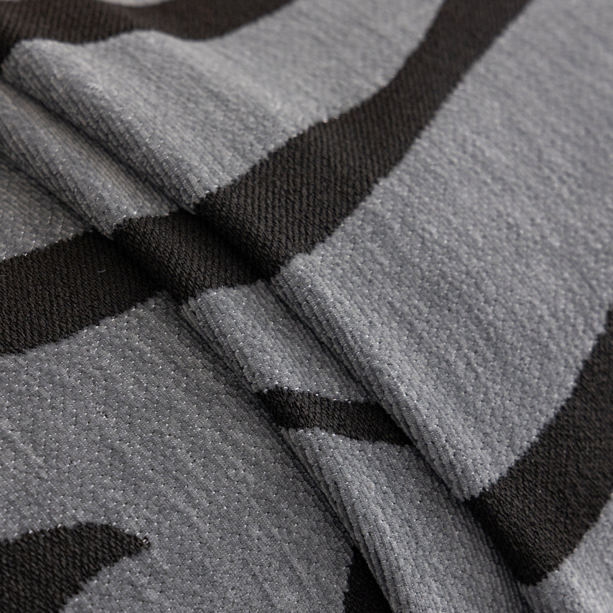 Zebra Striped Chenille Throw Sofa Cover Full-Cover Decorative Furniture Slipcover