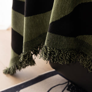 Zebra Striped Chenille Throw Sofa Cover Full-Cover Decorative Furniture Slipcover