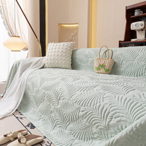 Cooling Quilted Non-Slip Furniture Protector for Pets & Kids, Washable Sofa Slipcover