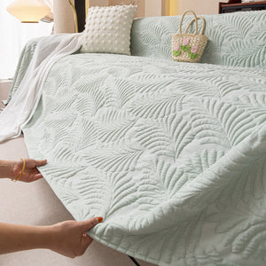 Cooling Quilted Non-Slip Furniture Protector for Pets & Kids, Washable Sofa Slipcover