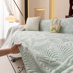 Cooling Quilted Non-Slip Furniture Protector for Pets & Kids, Washable Sofa Slipcover