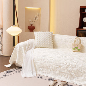 Cooling Quilted Non-Slip Furniture Protector for Pets & Kids, Washable Sofa Slipcover