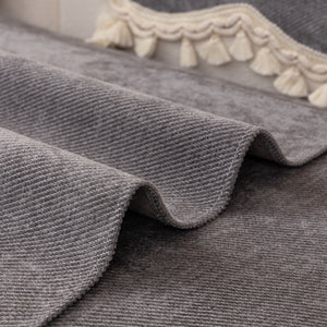 Chenille Sofa Cover Towel – Non-Slip, Washable Pets Couch Protector with Tassels