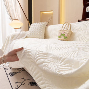 Cooling Quilted Non-Slip Furniture Protector for Pets & Kids, Washable Sofa Slipcover