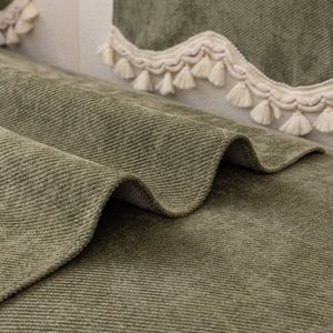 Chenille Sofa Cover Towel – Non-Slip, Washable Pets Couch Protector with Tassels