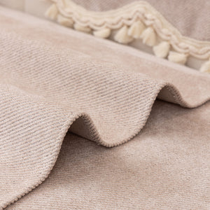 Chenille Sofa Cover Towel – Non-Slip, Washable Pets Couch Protector with Tassels