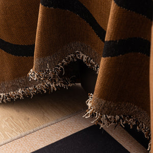 Boho Chic Woven Throw Blanket for Couch, Washable Couch Cover for Pets, Dogs, Cats