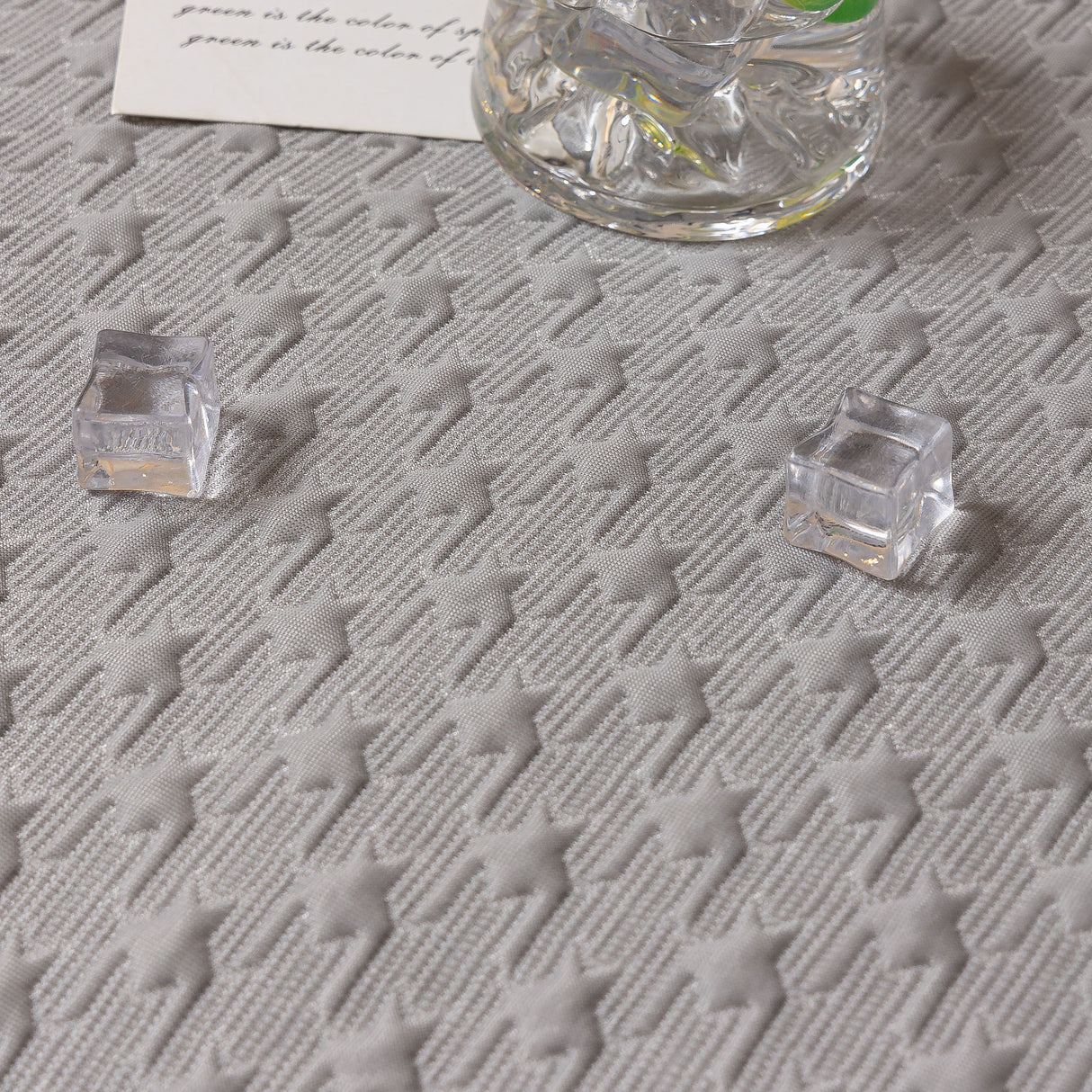 Jacquard Ice Silk Sofa Throw Cover with Gold Trim, Summer Cooling Couch Slipcover