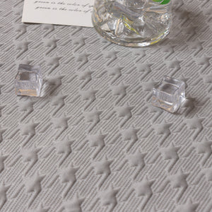 Jacquard Ice Silk Sofa Throw Cover with Gold Trim, Summer Cooling Couch Slipcover