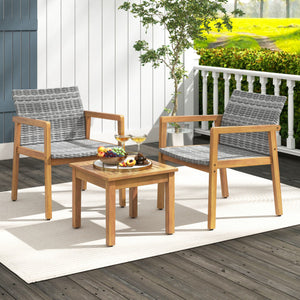 3 Pieces Patio Furniture Set  with Chair