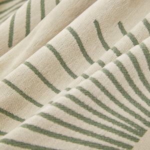 Geometric Radial Striped L-Shape Sofa Cover: Thick, Reversible Furniture Blanket for Kids and Pets