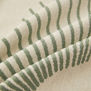 Geometric Radial Striped L-Shape Sofa Cover: Thick, Reversible Furniture Blanket for Kids and Pets