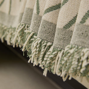 Geometric Radial Striped L-Shape Sofa Cover: Thick, Reversible Furniture Blanket for Kids and Pets