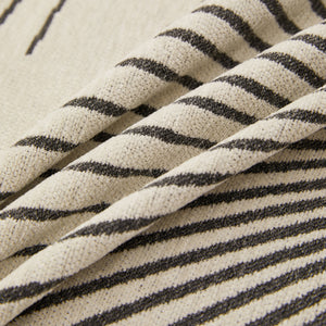 Geometric Radial Striped L-Shape Sofa Cover: Thick, Reversible Furniture Blanket for Kids and Pets