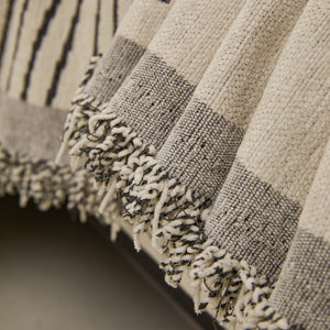 Geometric Radial Striped L-Shape Sofa Cover: Thick, Reversible Furniture Blanket for Kids and Pets